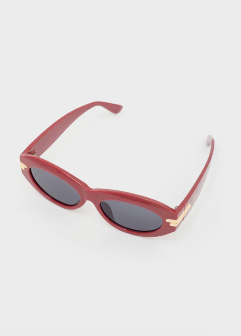 NALI JANICE Red Oval Sunglasses
