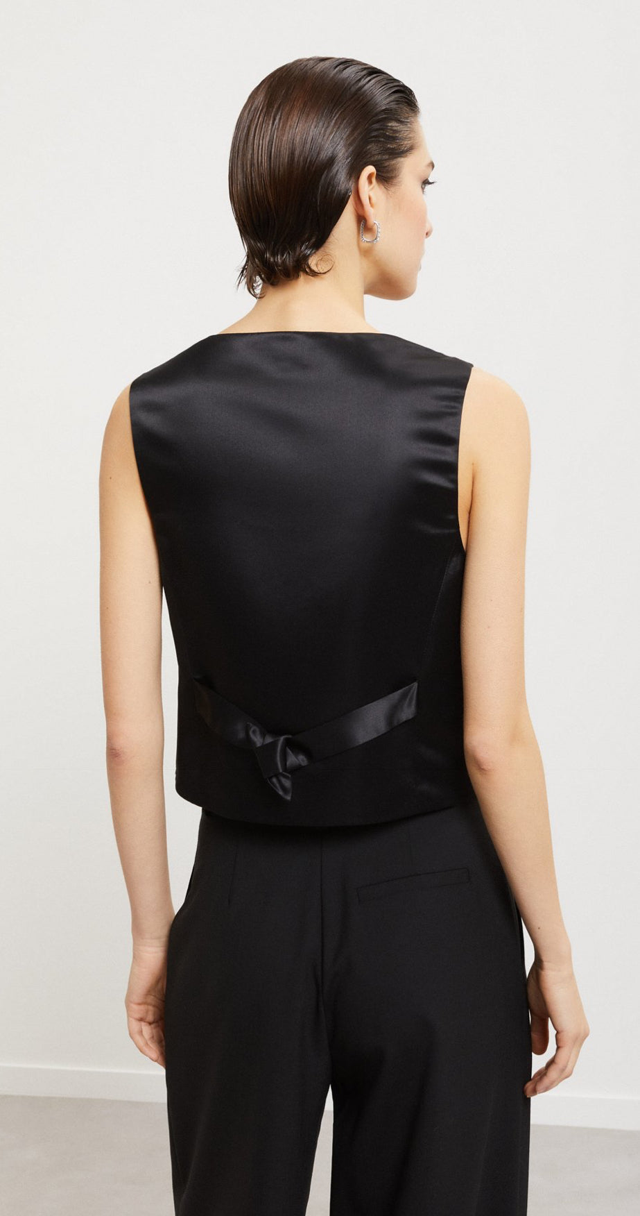 Ottod’Ame Black Cocktail Waistcoat