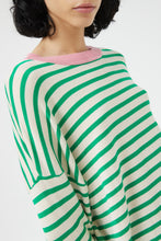 Load image into Gallery viewer, Compania Fantastica Oversized Green Striped Sweater
