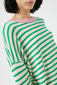 Compania Fantastica Oversized Green Striped Sweater