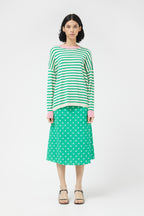 Compania Fantastica Oversized Green Striped Sweater