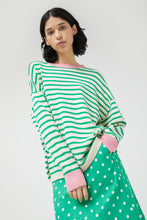 Load image into Gallery viewer, Compania Fantastica Oversized Green Striped Sweater
