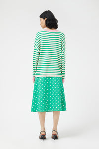 Compania Fantastica Oversized Green Striped Sweater