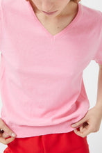 Load image into Gallery viewer, Compania Fantastica Baby Pink V-Neck Sweater
