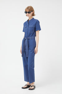 Compania Fantastica Blue Long Denim Jumpsuit