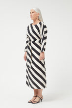 Load image into Gallery viewer, Compania Fantastics Cruela Striped Midi Dress
