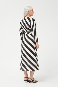 Compania Fantastics Cruela Striped Midi Dress