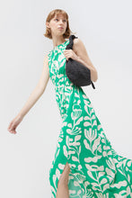 Load image into Gallery viewer, Compania Fantastica Green Print Long Sleeveless Dress
