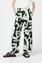 Load image into Gallery viewer, Compania Fantastica Black Wide Leg Abstract Print Trousers

