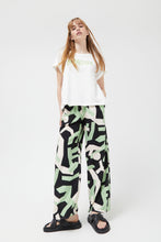 Load image into Gallery viewer, Compania Fantastica Black Wide Leg Abstract Print Trousers
