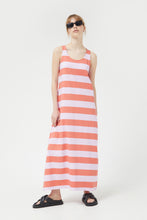 Load image into Gallery viewer, Compania Fantastica  Lilac &amp; Coral Stripe Dress
