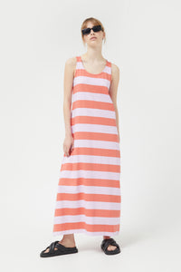 Compania Fantastica  Lilac & Coral Stripe Dress