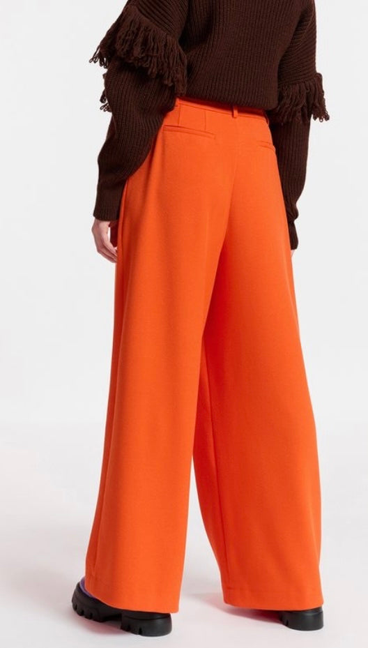 Essentiel Antwerp Orange Wide-Leg Pants