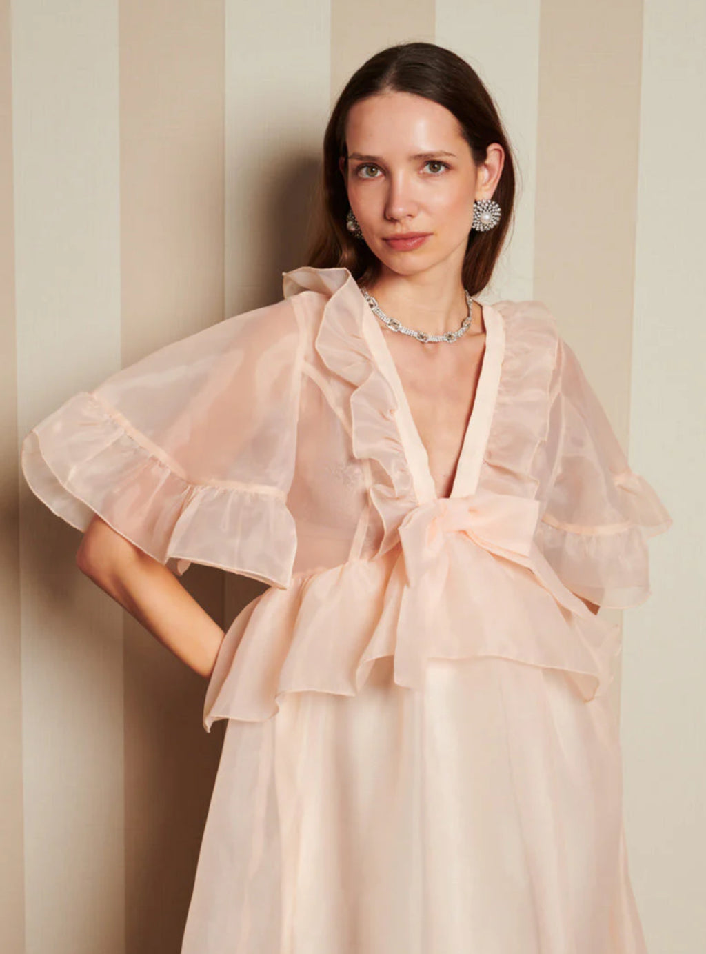 DREAM Sister Jane Peach Organza Dress
