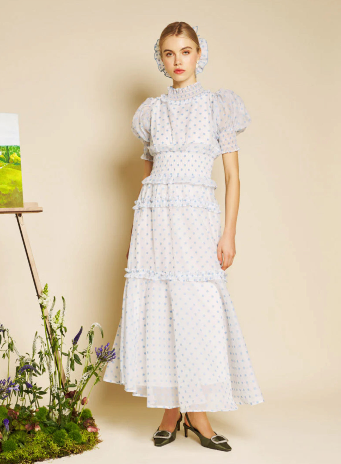 Sister Jane Baby Blue Polka Dot Organza Dress – SYBIL Boutique