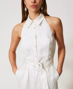 Twinset Milano Jacquard Satin Jumpsuit