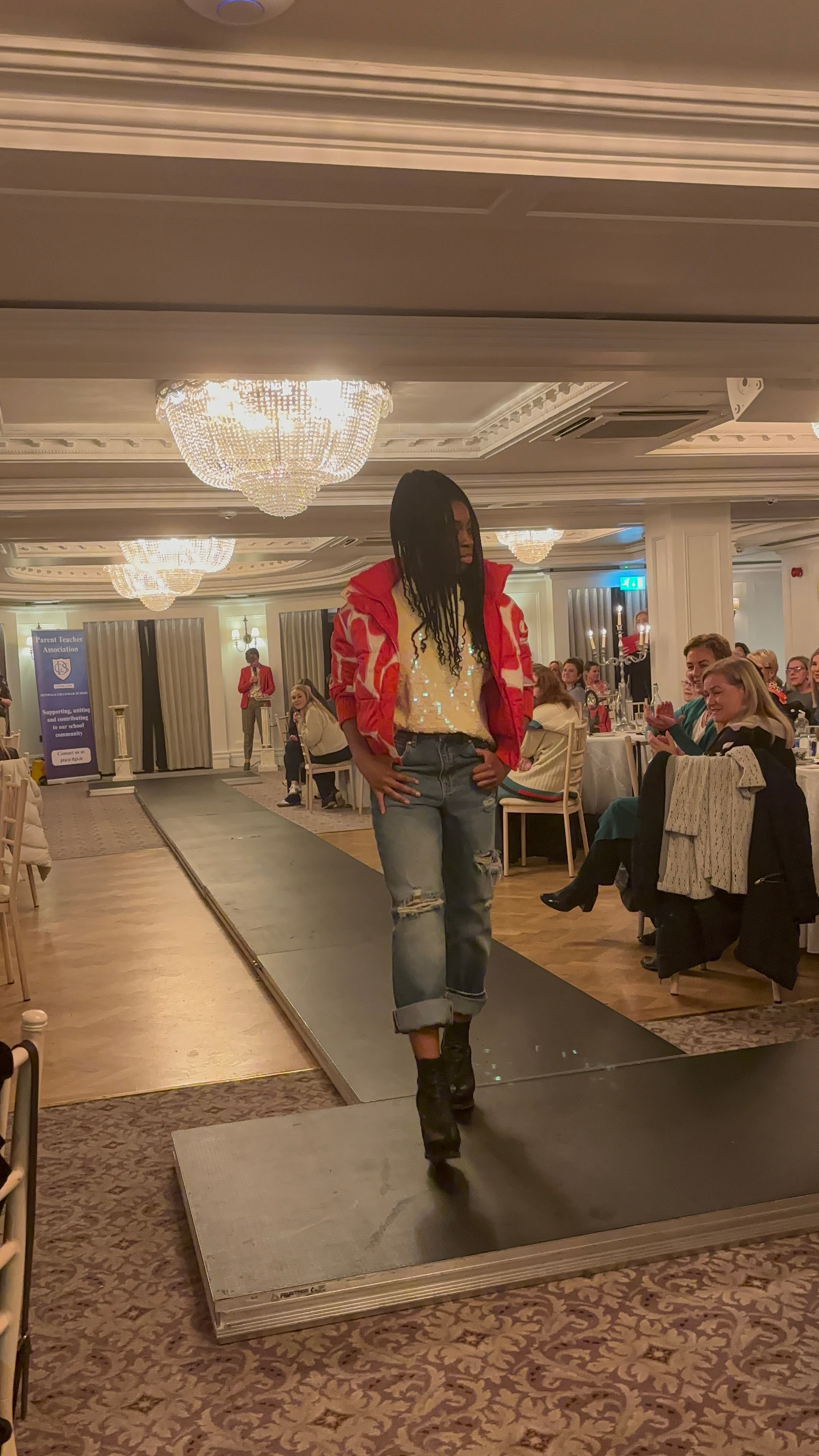 Essentiel Antwerp Red Heart Reversible Bomber