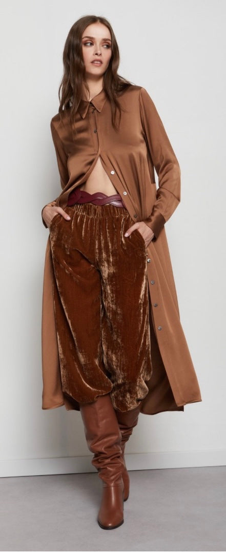 Otto’dame Bronze Shirt Dress with open back