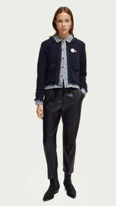 Scotch & Soda Midnight Faux Leather Pants