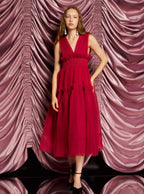 DREAM Sister Jane Red Tulle Midi Dress