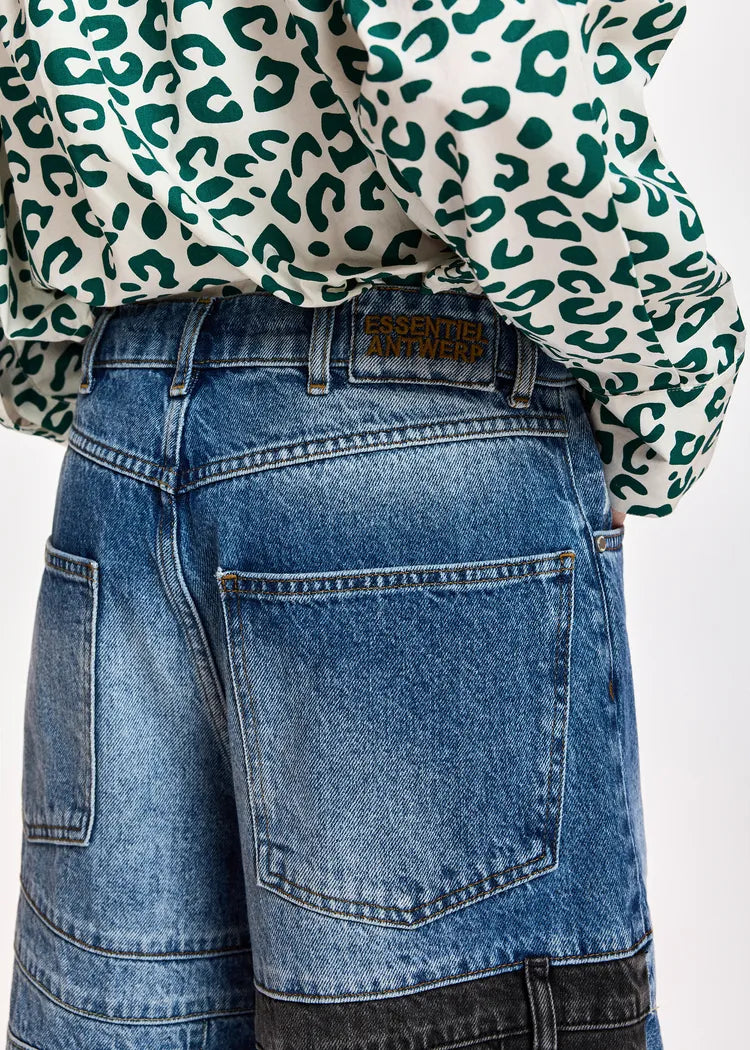 Essentiel Antwerp Patchwork Denim Culottes