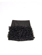 Sister Jane Black Organza Skirt with Embellished Hemline