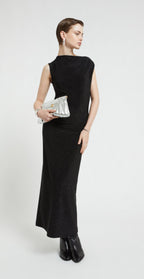 Ottod’Ame Black Lurex Long Dress