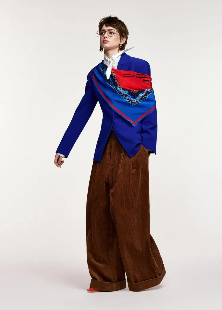 Essentiel Antwerp Cobalt Blue Tailored Single-Breasted Blazer
