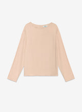 Load image into Gallery viewer, Ottod’Ame Champagne Silk Blend Blouse with Jewel Back Fastenings
