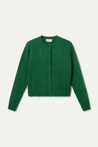 Compañia Fantastica Green Cardigan with Rose Buttons