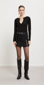 Ottod’Ame Black Lurex Top