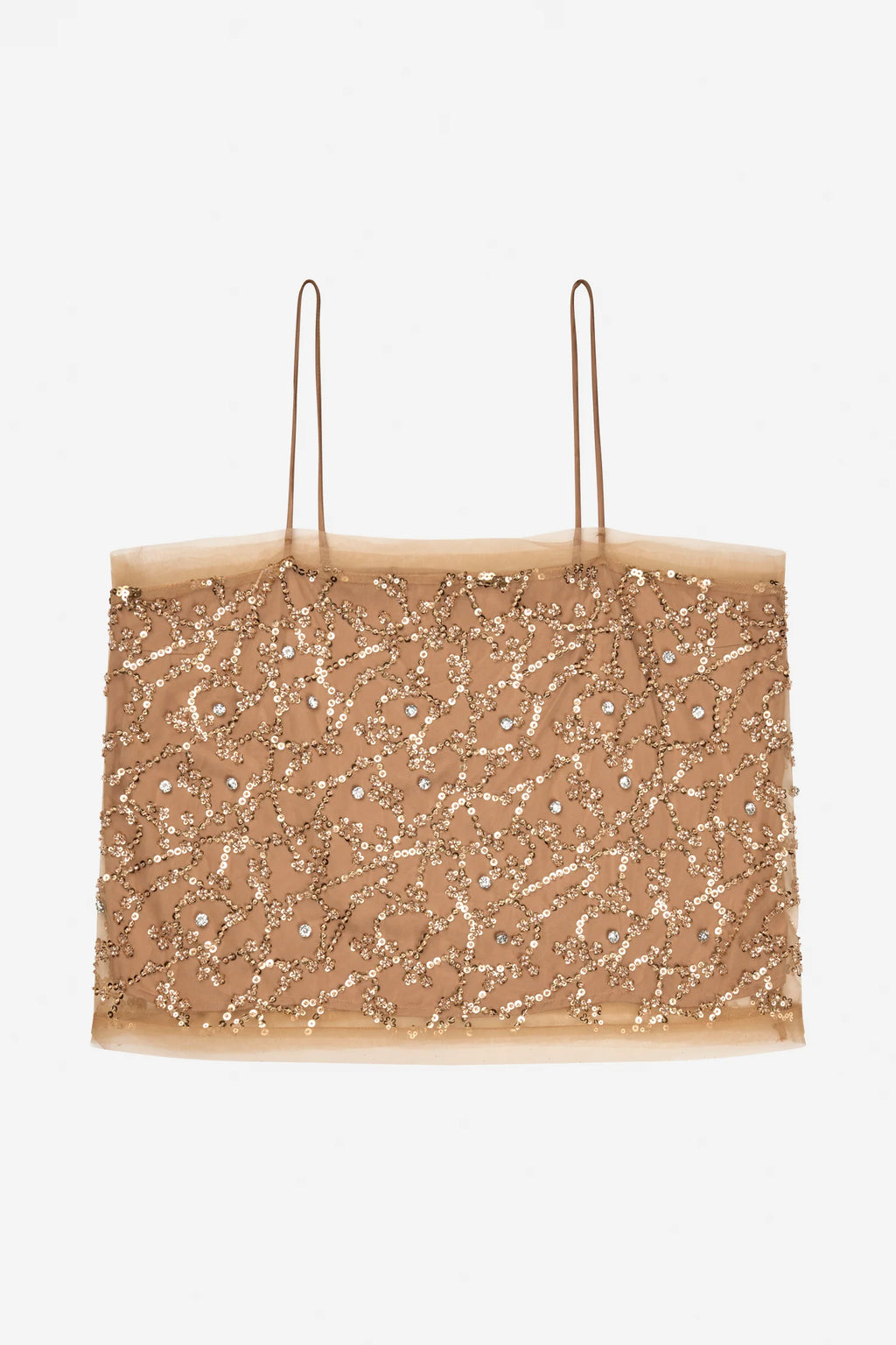 MUNTHE NANNALI Gold Strappy Top