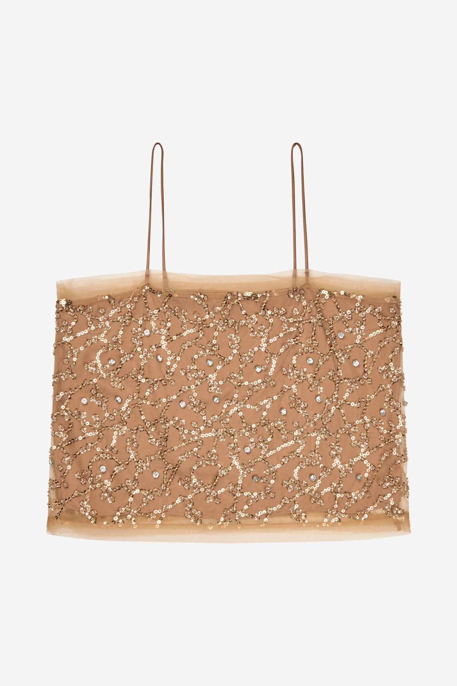 MUNTHE NANNALI Gold Strappy Top