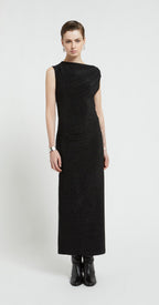 Ottod’Ame Black Lurex Long Dress