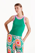 Compañia Fantastica Green Tank Top