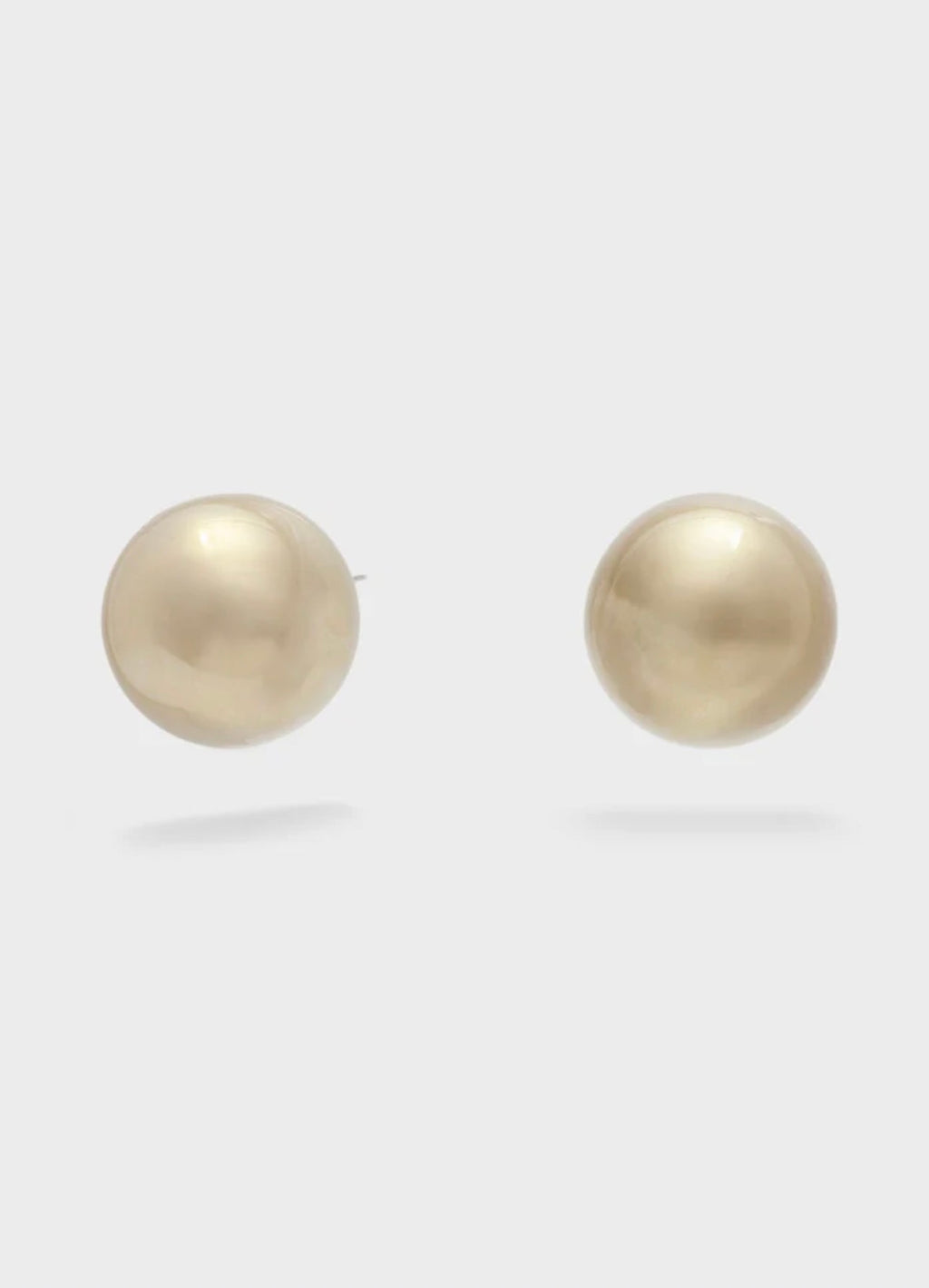 NALI Oversized Champagne Pearl Earrings