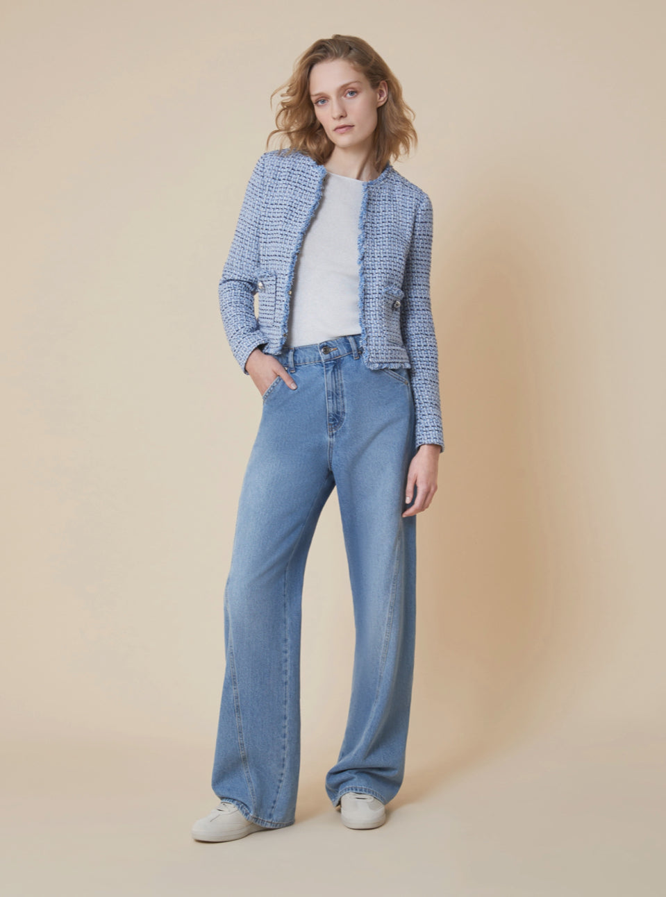 PennyBlack Blue Tweed Jacket