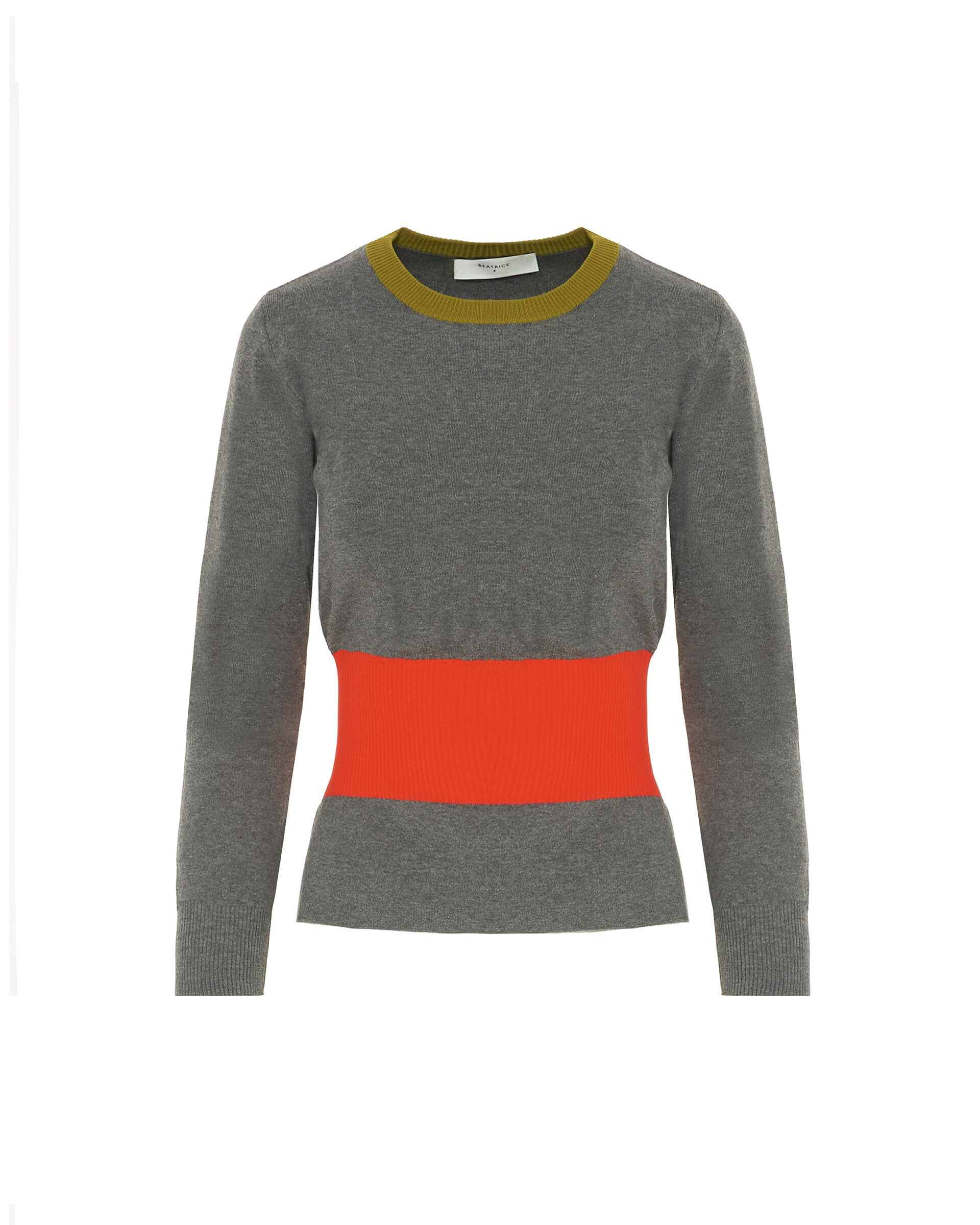 Beatrice B Grey Fine Knit Jumper