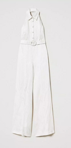 Twinset Milano Jacquard Satin Jumpsuit