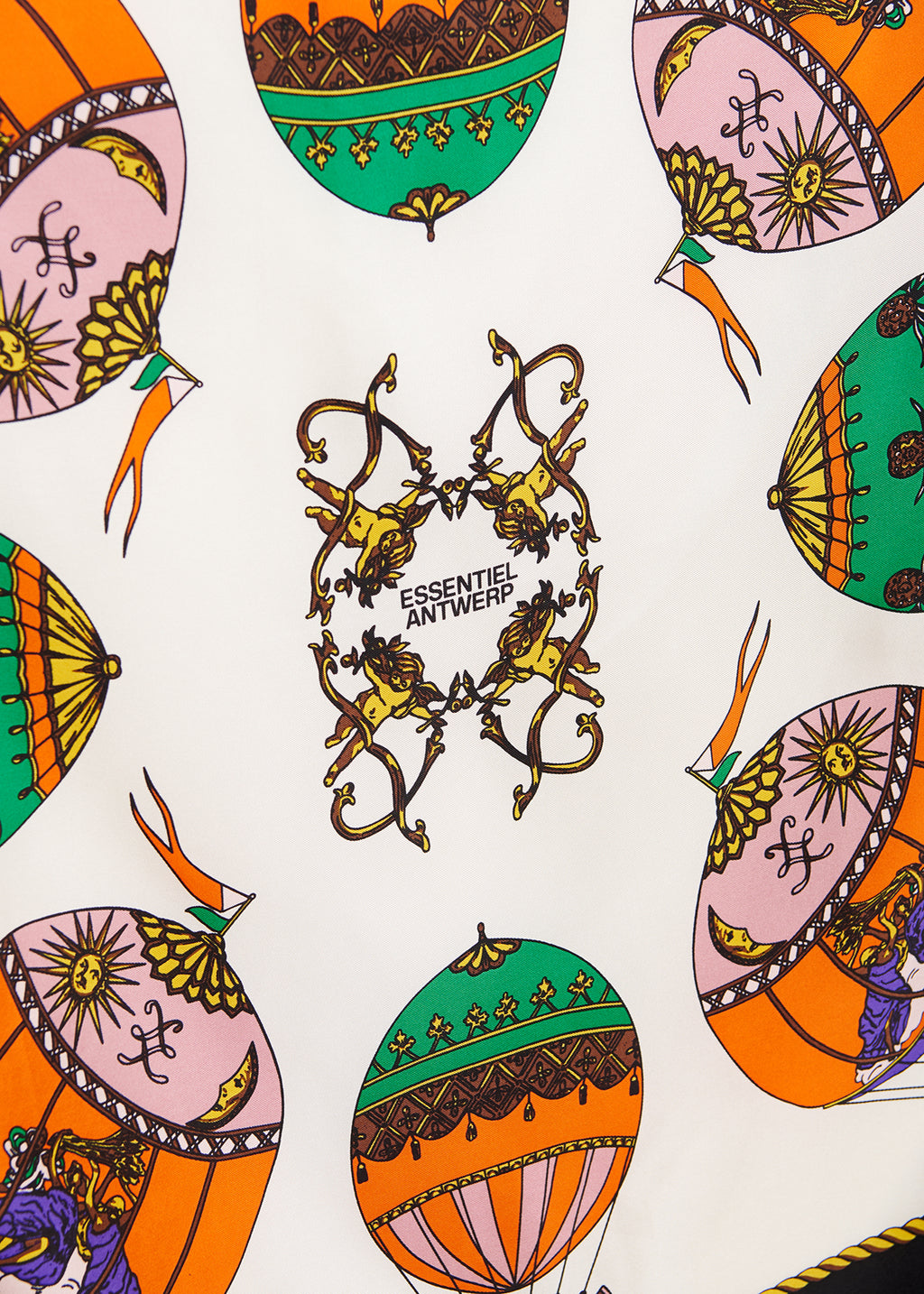 Essentiel Antwerp Hot Air Balloon Printed Scarf