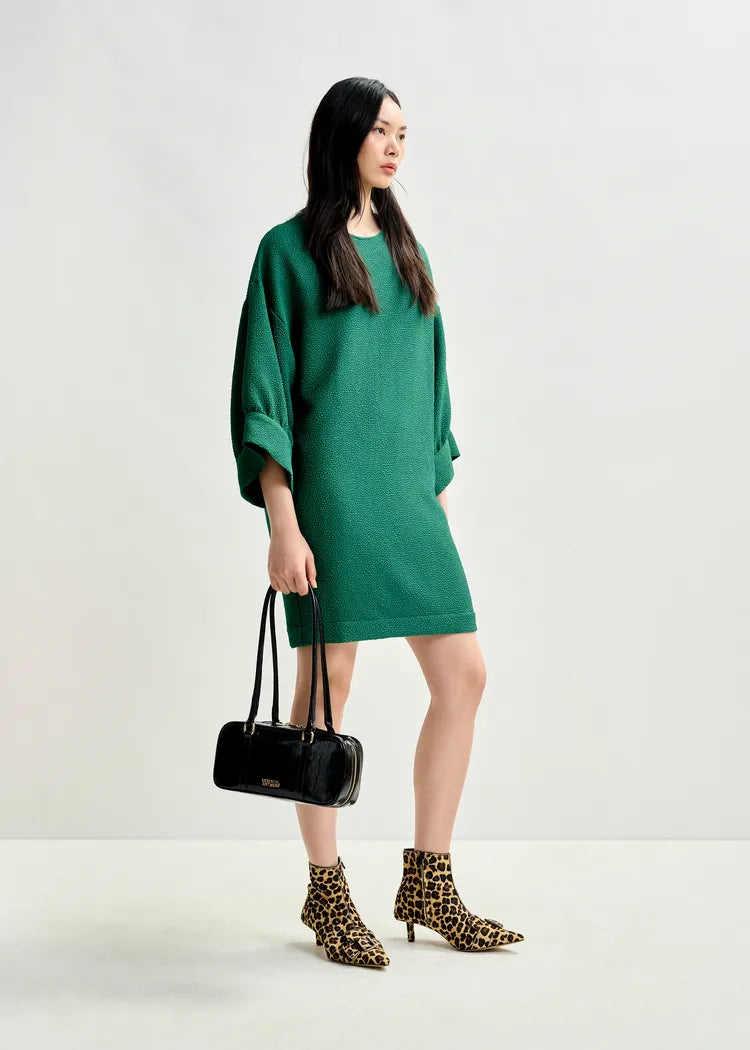 Essentiel Antwerp Black Glossy Shoulder Bag