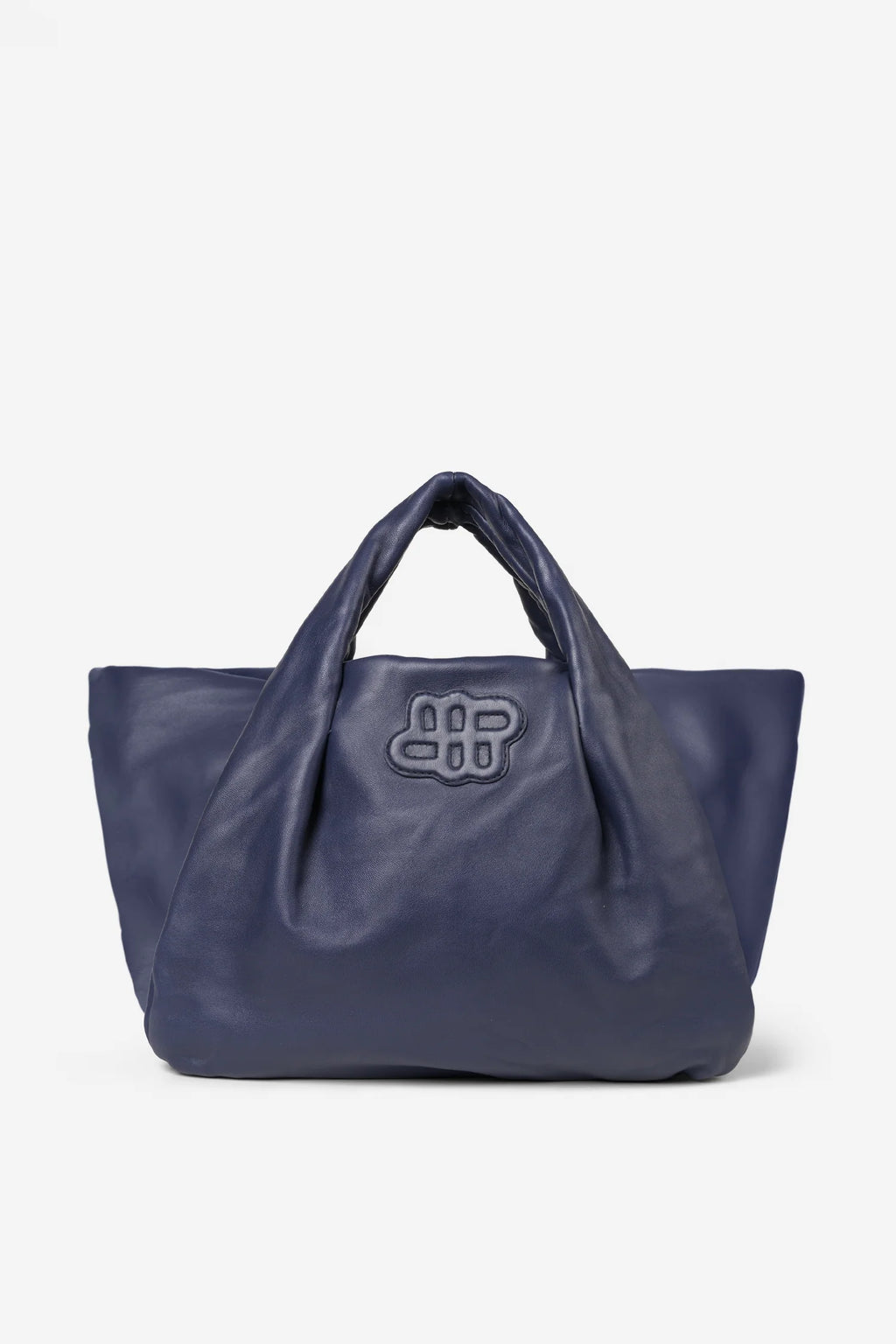MUNTHE LIX 100% Leather Navy Handbag