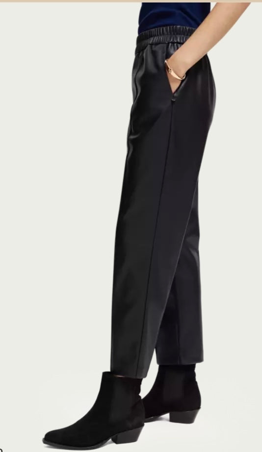 Scotch & Soda Midnight Faux Leather Pants