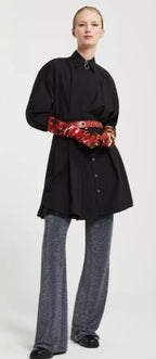 Ottod’Ame Black Oversized Poplin Shirt - Dress