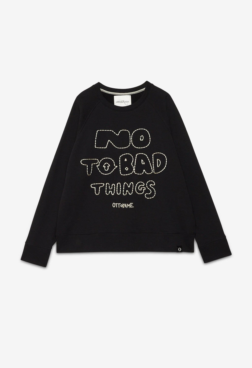 Ottod’Ame Black “No To Bad Things” Sweatshirt