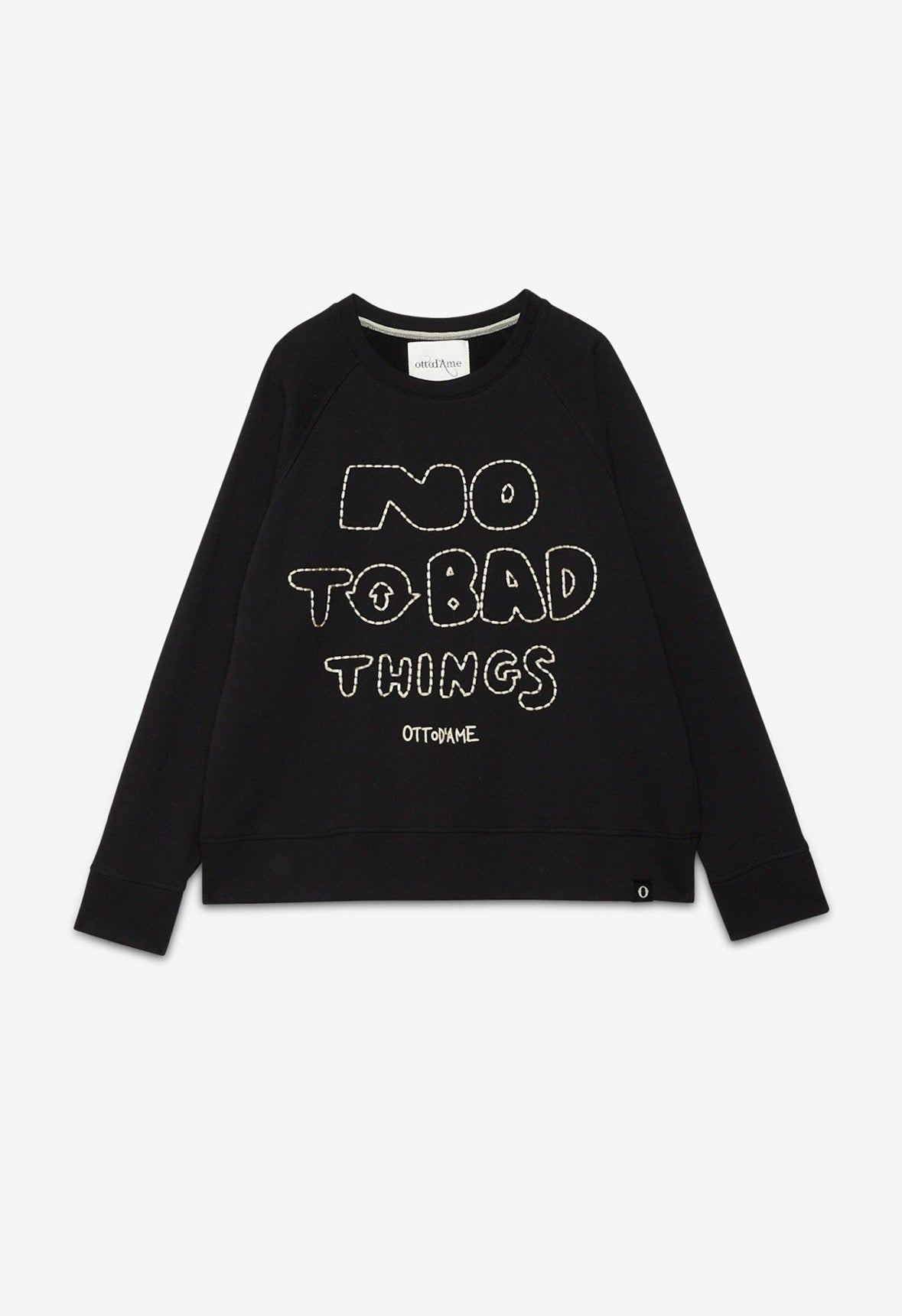 Ottod’Ame Black “No To Bad Things” Sweatshirt