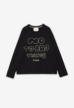 Load image into Gallery viewer, Ottod’Ame Black “No To Bad Things” Sweatshirt

