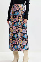 Essentiel Antwerp Floral Jacquard Embellished Pencil Skirt