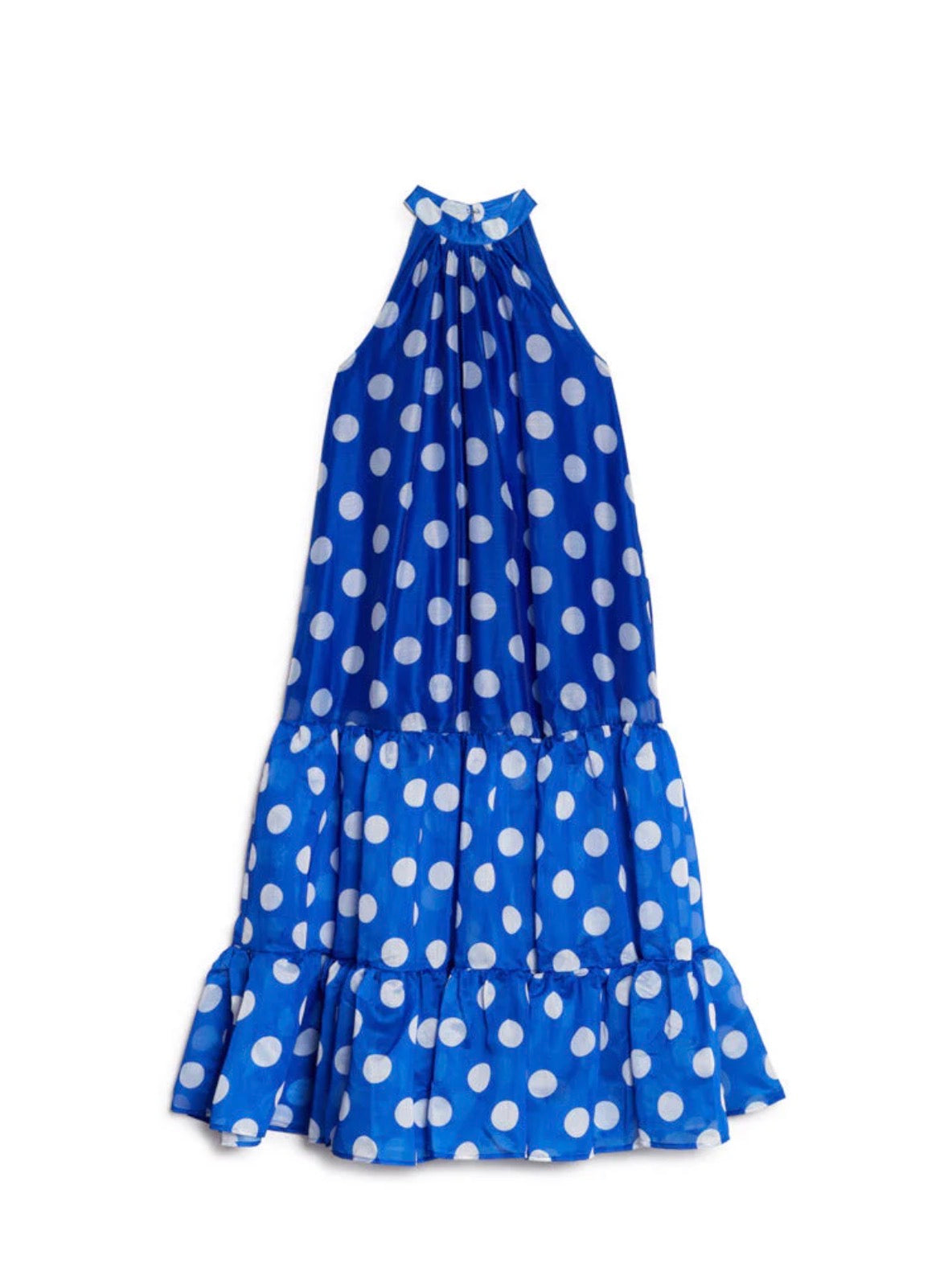 Sister Jane Blue Polka Dot Organza Midi Dress