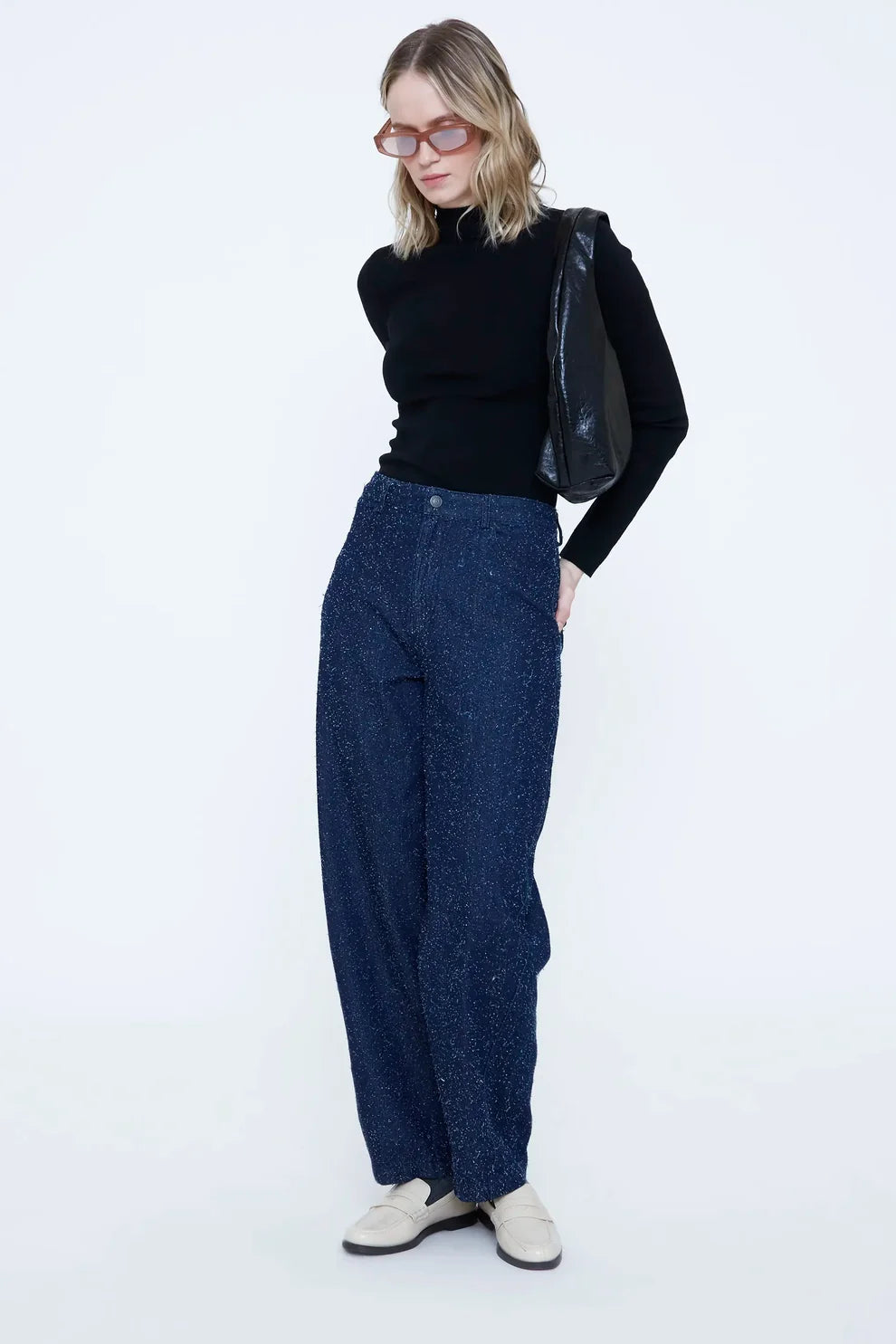 Wild Pony Textured Denim Jeans